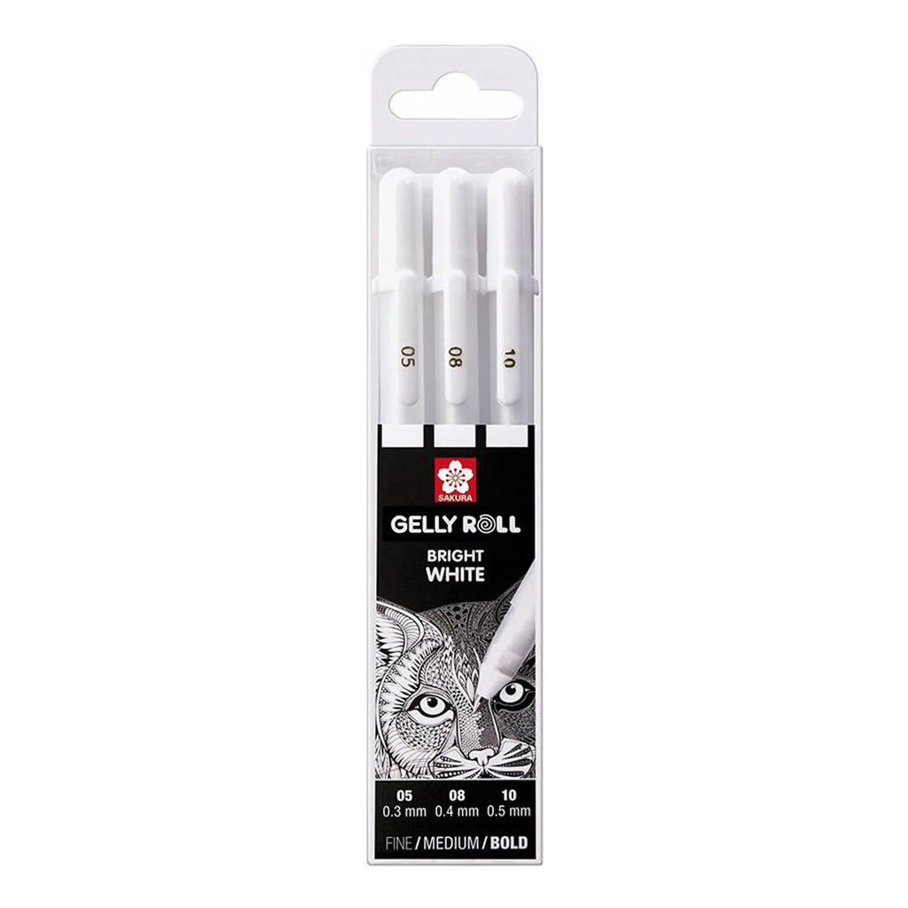 Sakura Gelly Roll Pen 3er-Set - Gelstifte weiß