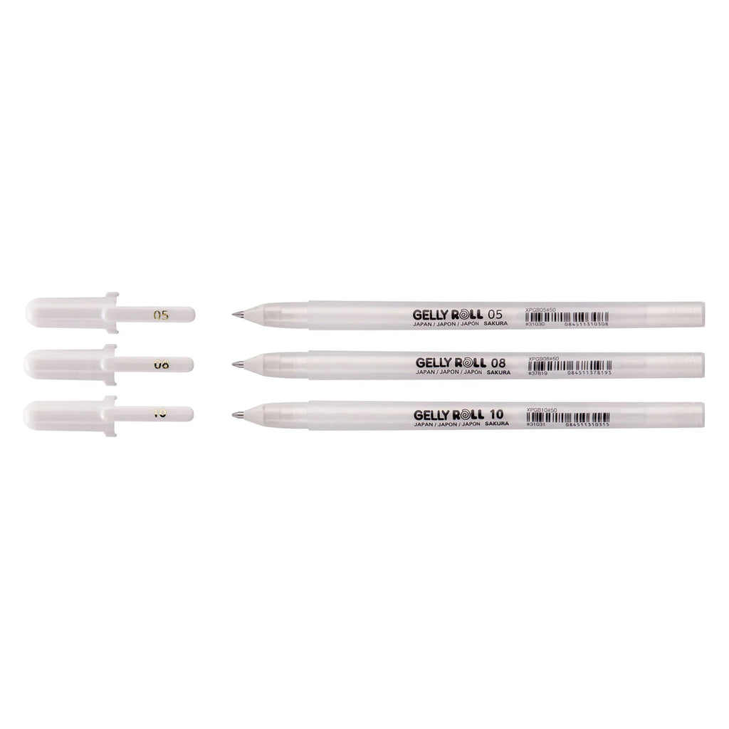 Sakura Gelly Roll Pen 3er-Set - Gelstifte weiß