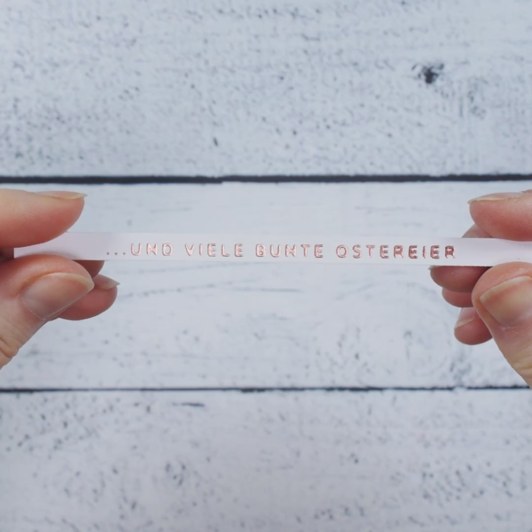 Karten-Kunst Hot Foil Plate kk-HF013 - Mini Worte zu Ostern Heißprägestempel