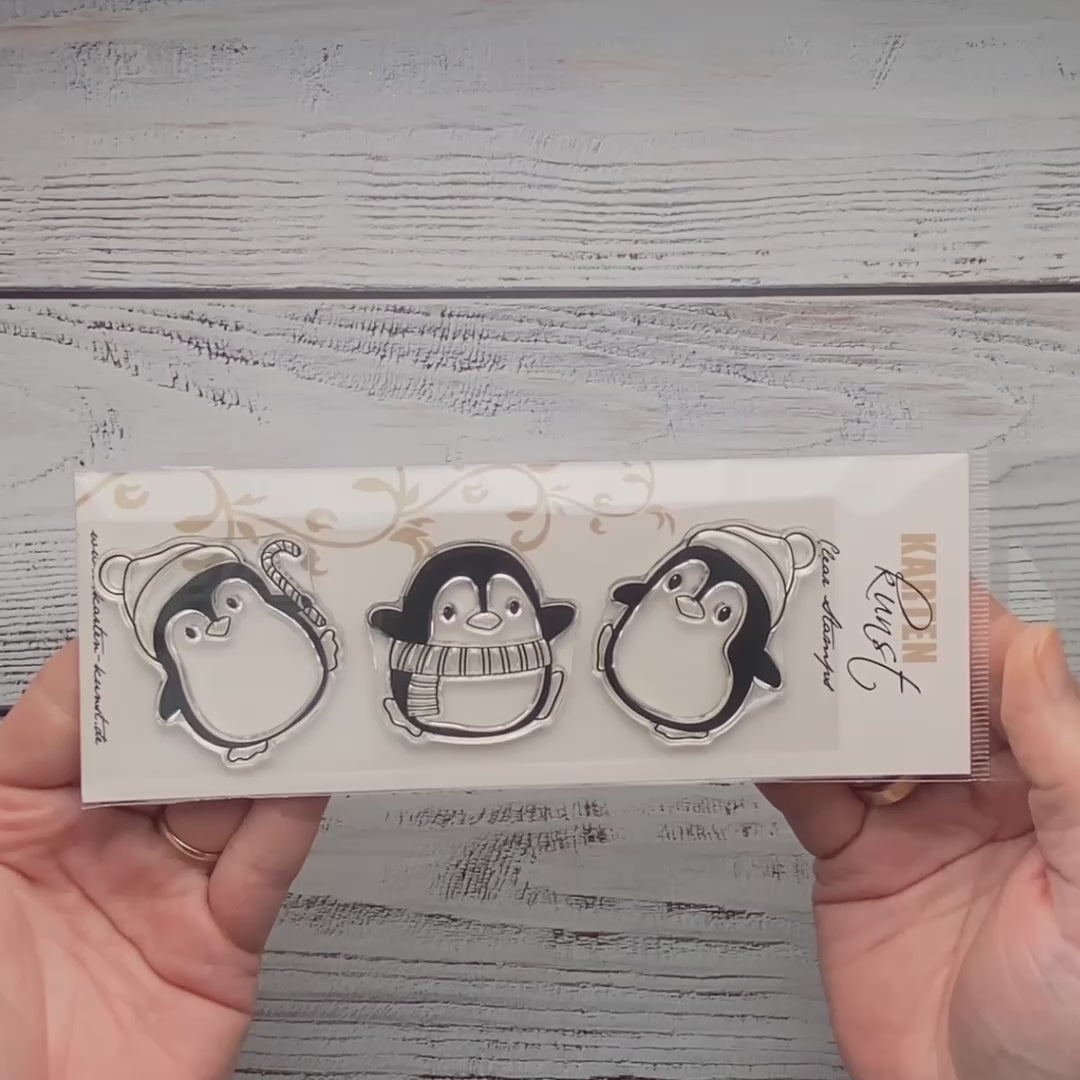 Karten-Kunst Clear Stamps KK-0248 - Pinguine