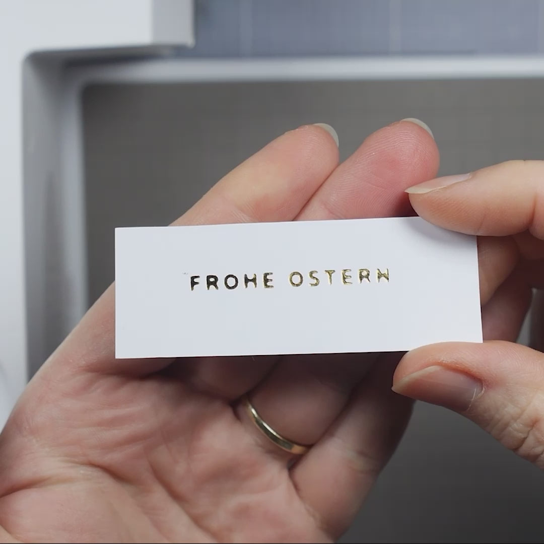 Karten-Kunst Hot Foil Plate kk-HF013 - Mini Worte zu Ostern Heißprägestempel