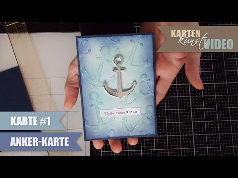 Karten-Kunst Stanzschablone kk-D087 - Anchors / Anker