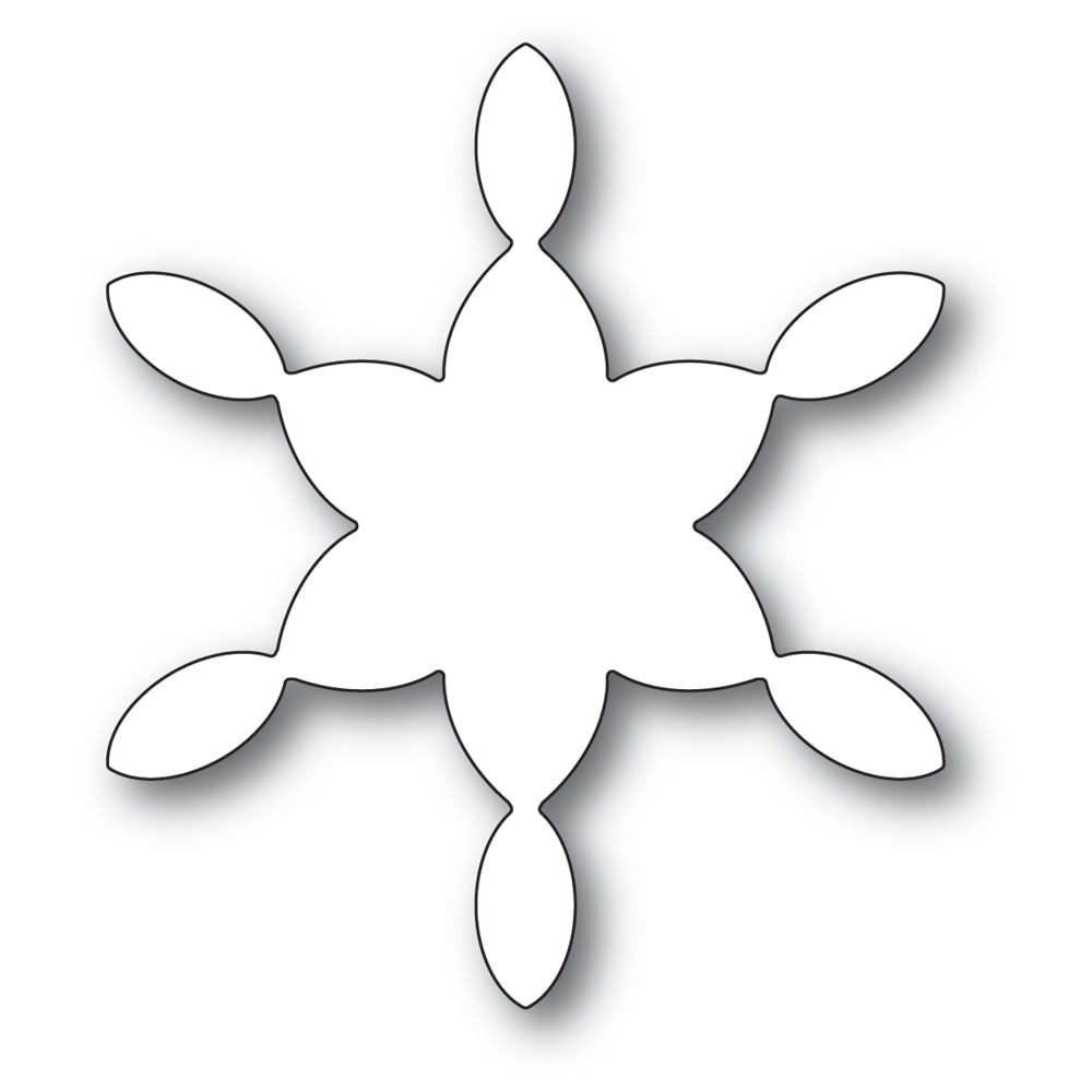 Poppy Stamps Stanzschablone - 2276 Stained Glass Snowflake Background