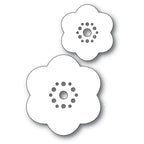 Poppy Stamps Stanzschablone - 2337 Rounded Bloom Flowers