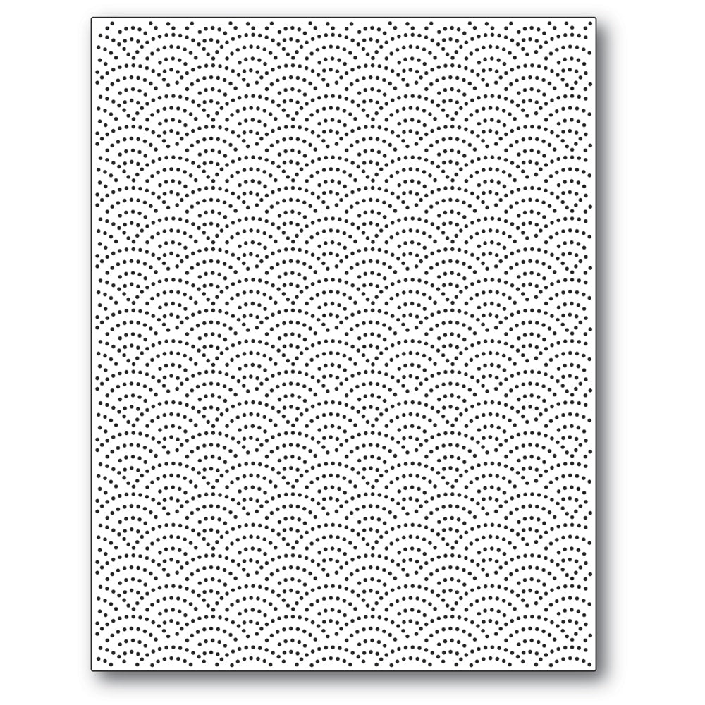 Poppy Stamps Stanzschablone - Pinpoint Half Ring Plate