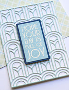 Poppy Stamps Stanzschablone - Arched Deco Plate