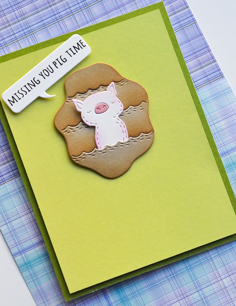 Poppy Stamps Stanzschablone - Whittle Wave Background