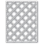 Poppy Stamps Stanzschablone - Double Diamond Lattice Plate