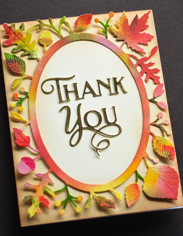 Poppy Stamps Stanzschablone - Thank you Poe Script