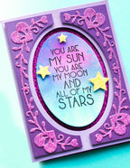Poppy Stamps Stanzschablone - Tall Curved Heart Arch