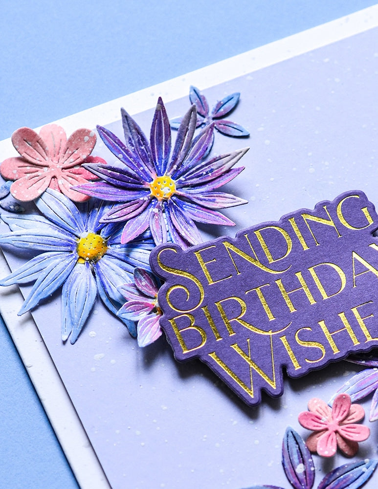 Poppy Stamps Stanzschablone - Layered Fringe Flowers