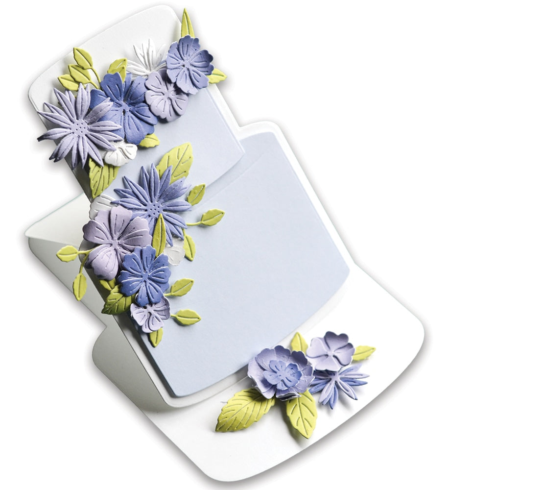 Poppy Stamps Stanzschablone - Floral Cake Pop Up Easel