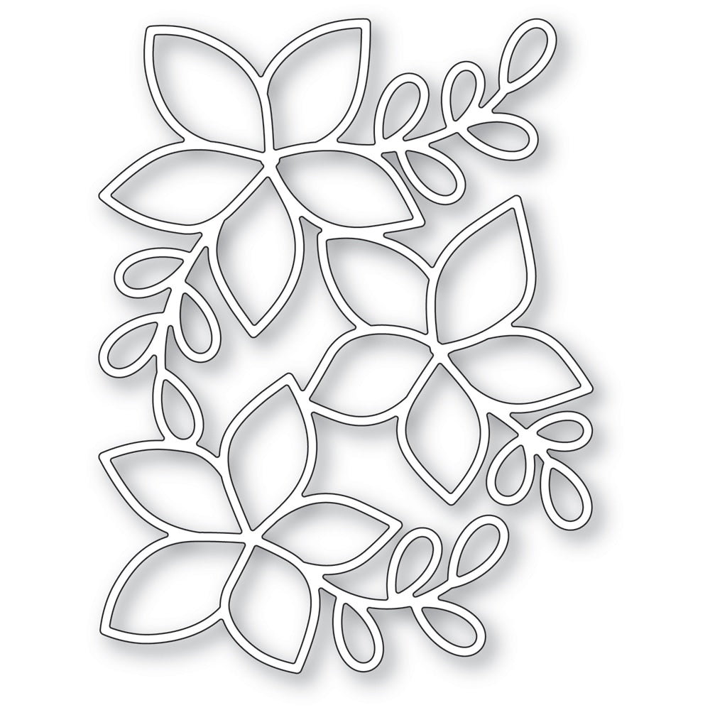 Poppy Stamps Stanzschablone - Poinsettia Background