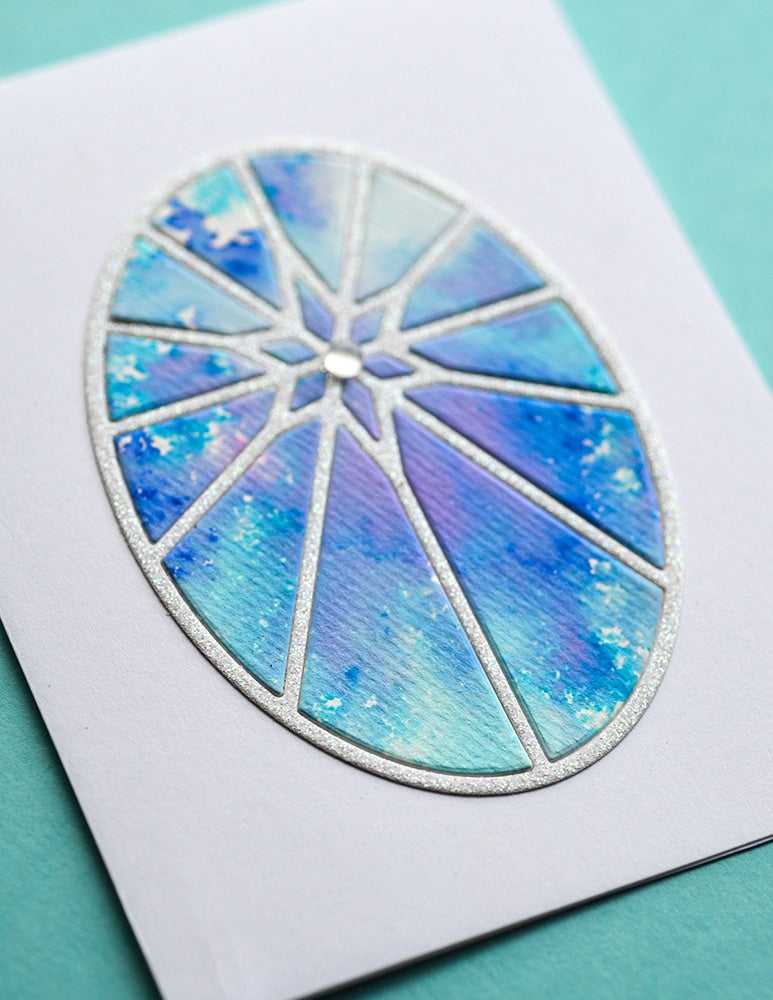Poppy Stamps Stanzschablone - Brilliant Star Oval