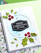 Poppy Stamps Stanzschablone - Holly Ring