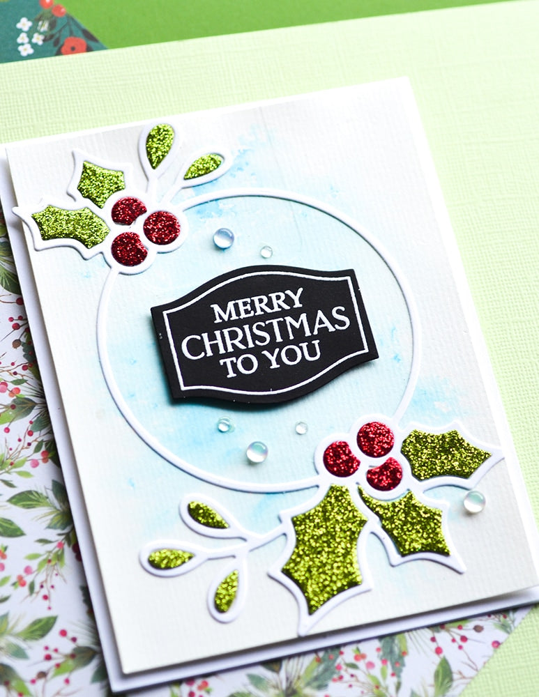 Poppy Stamps Stanzschablone - Holly Ring