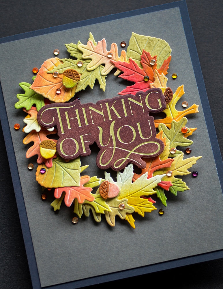 Poppy Stamps Stanzschablone - Fanciful Fall Leaves