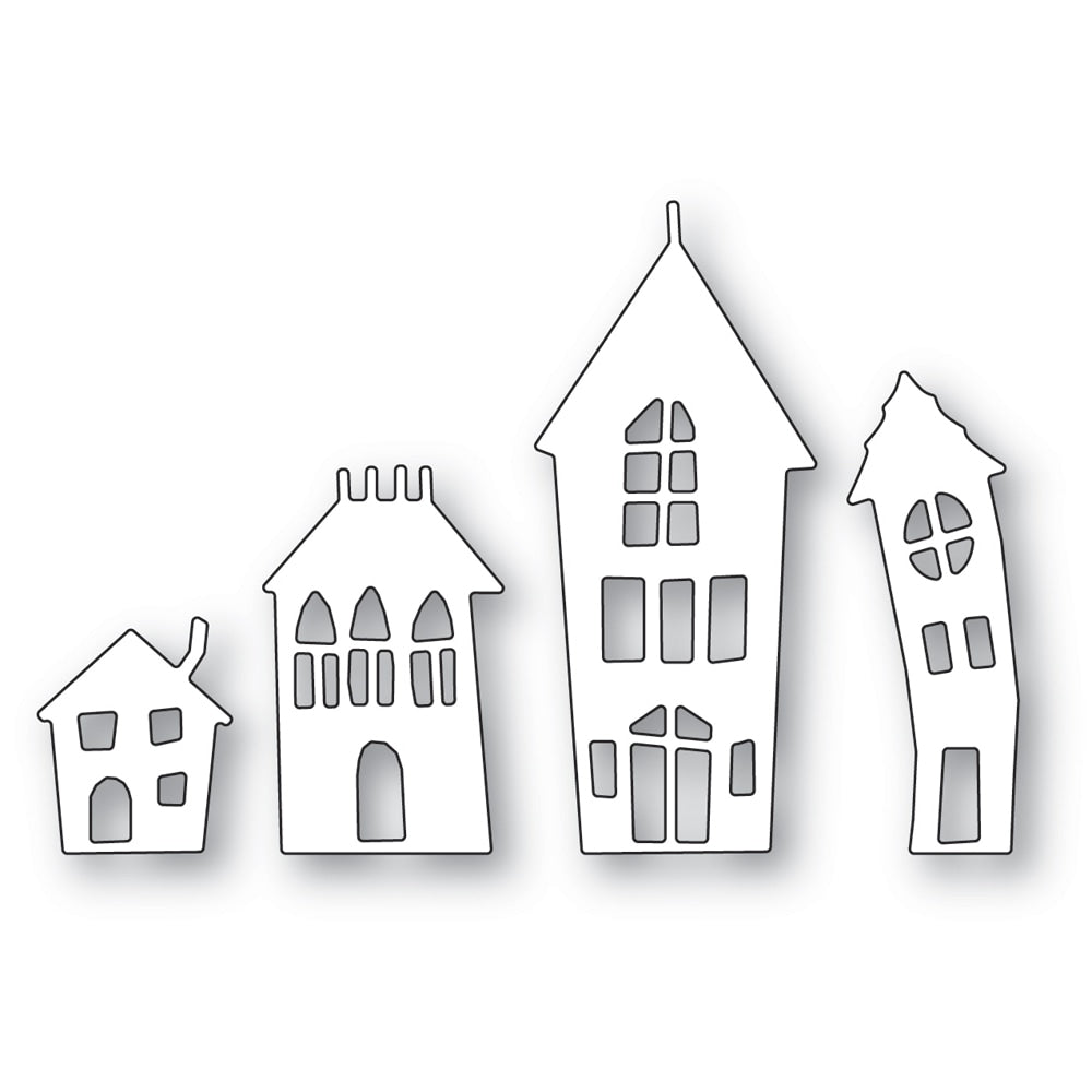Poppy Stamps Stanzschablone - Twisted Houses
