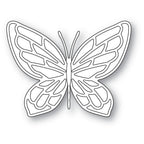Poppy Stamps Stanzschablone - Large Stained Glass Butterfly and Background