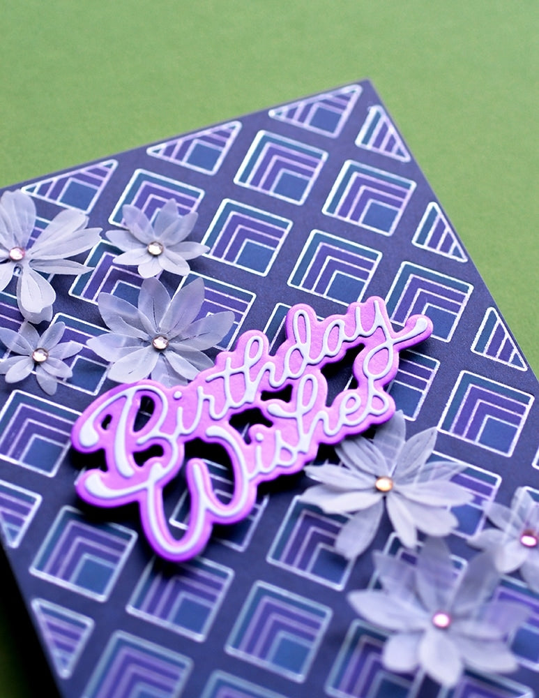Poppy Stamps Hot Foil Plate - Deco Diamond
