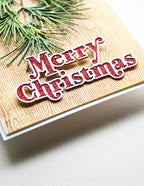 Poppy Stamps Stanzschablone - Proper Merry Christmas