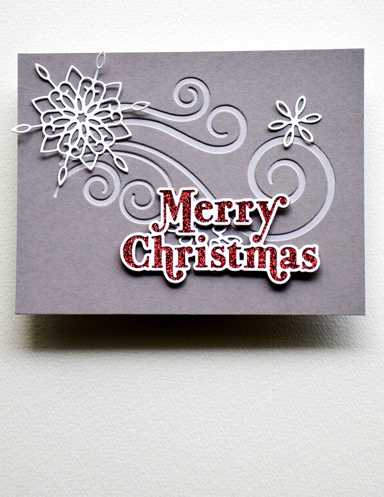 Poppy Stamps Stanzschablone - Proper Merry Christmas
