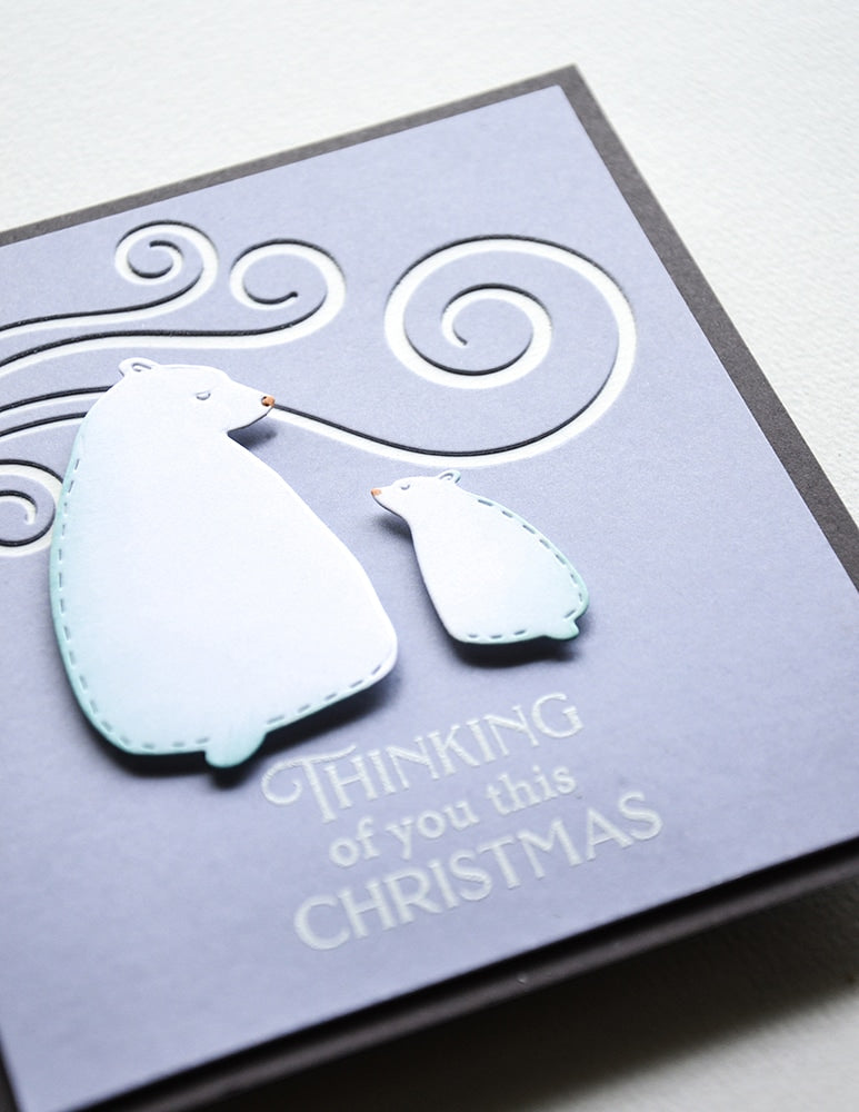 Poppy Stamps Stanzschablone - Whittle Polar Bears