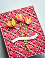 Poppy Stamps Stanzschablone - Pointy Lattice Plate
