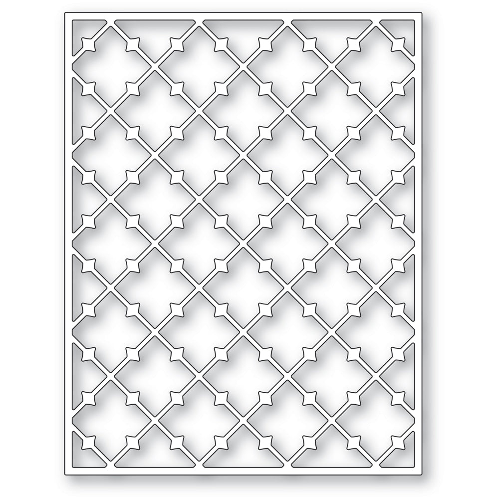 Poppy Stamps Stanzschablone - Pointy Lattice Plate