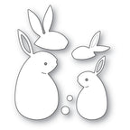 Poppy Stamps Stanzschablone - 2563 Thoughtful Bunny Duo