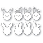 Poppy Stamps Stanzschablone - 2564 Bunny Faces