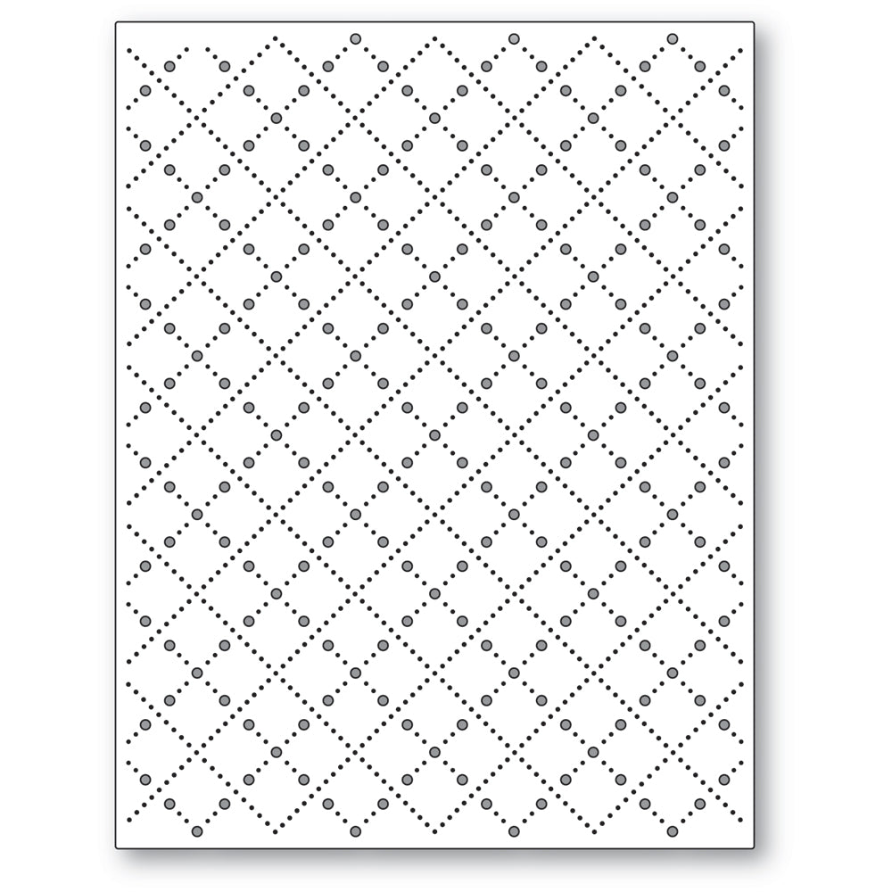 Poppy Stamps Stanzschablone - 2569 Cortina Pinpoint Plate