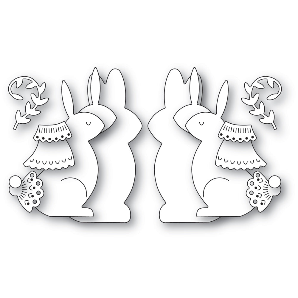 Poppy Stamps Stanzschablone - 2584 Nordic Bunnies 