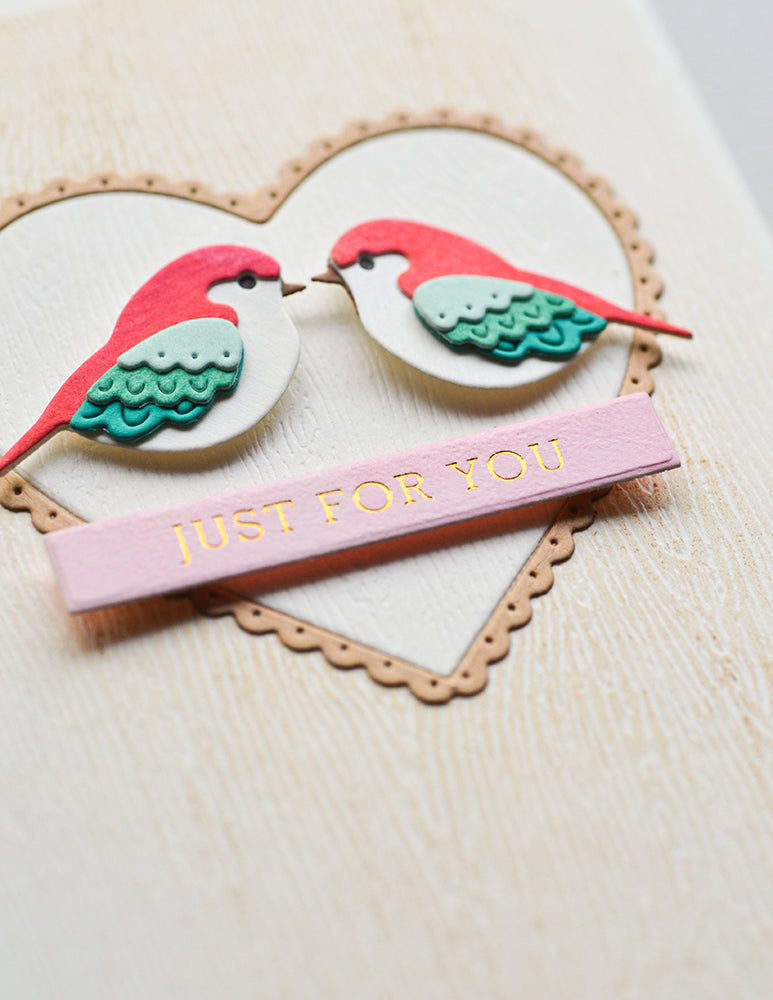 Poppy Stamps Stanzschablone - 2601 Nordic Bird Bunch