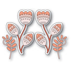 Poppy Stamps Stanzschablone - 2604 Nordic Fancy Blossoms