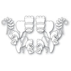 Poppy Stamps Stanzschablone - 2604 Nordic Fancy Blossoms