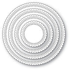 Poppy Stamps Stanzschablone - 2609 Scallop Pinpoint Rings