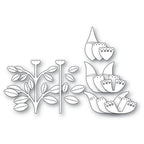 Poppy Stamps Stanzschablone - 2610 Nordic Crown Flower