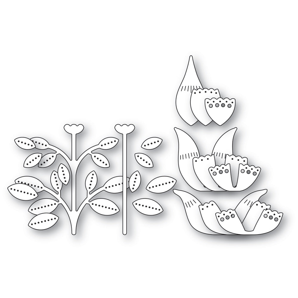 Poppy Stamps Stanzschablone - 2610 Nordic Crown Flower