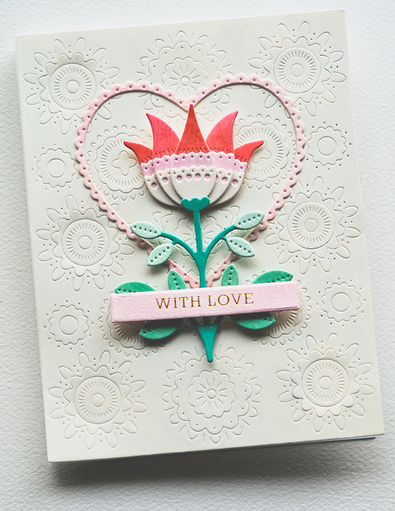 Poppy Stamps Stanzschablone - 2610 Nordic Crown Flower