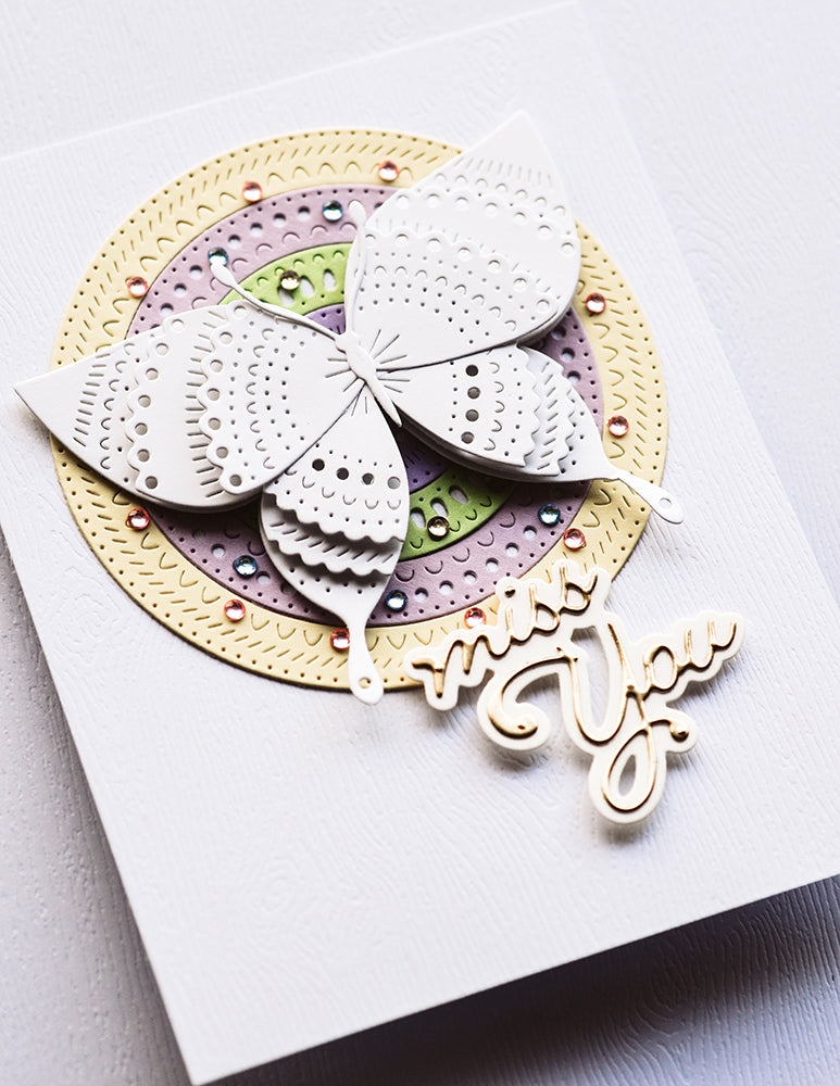 Poppy Stamps Stanzschablone - 2613 Nordic Pattern Rings