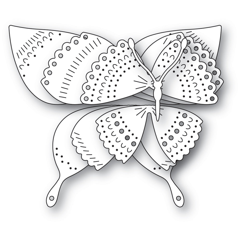 Poppy Stamps Stanzschablone - 2614 Nordic Spectacular Butterfly