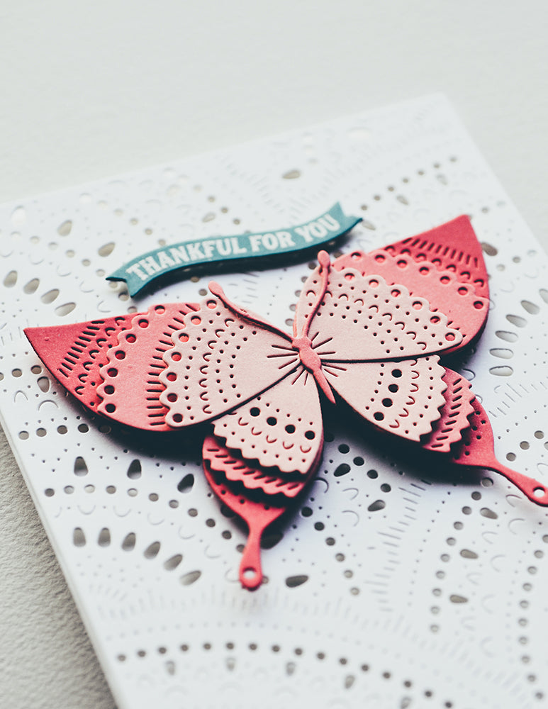 Poppy Stamps Stanzschablone - 2614 Nordic Spectacular Butterfly