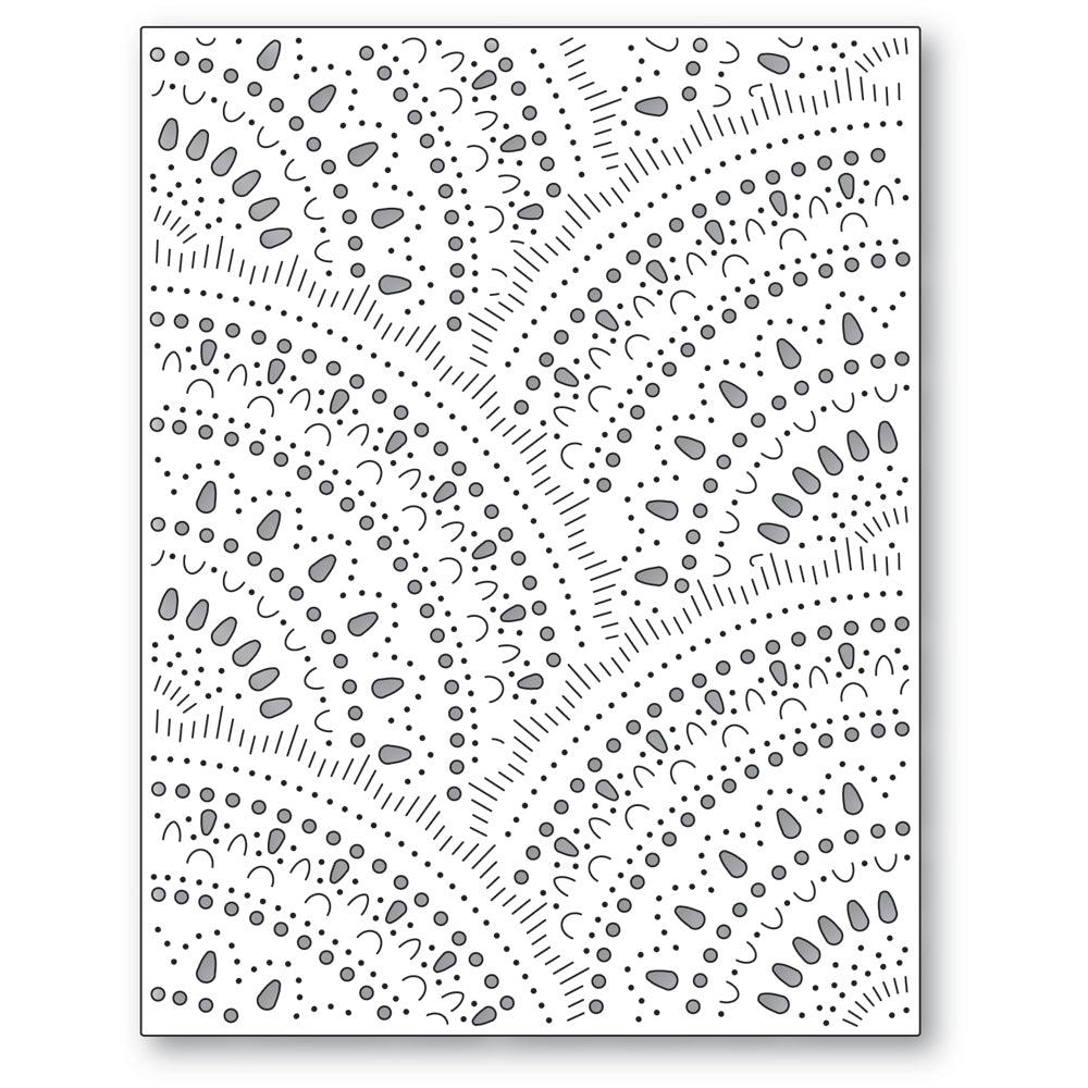 Poppy Stamps Stanzschablone - 2615 Nordic Lacy Plate