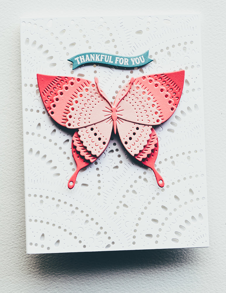 Poppy Stamps Stanzschablone - 2615 Nordic Lacy Plate