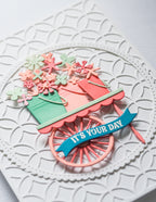 Poppy Stamps Stanzschablone - 2619 Corner Shoppe Wooden Cart