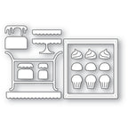 Poppy Stamps Stanzschablone - 2621 Corner Shoppe Dessert Stand