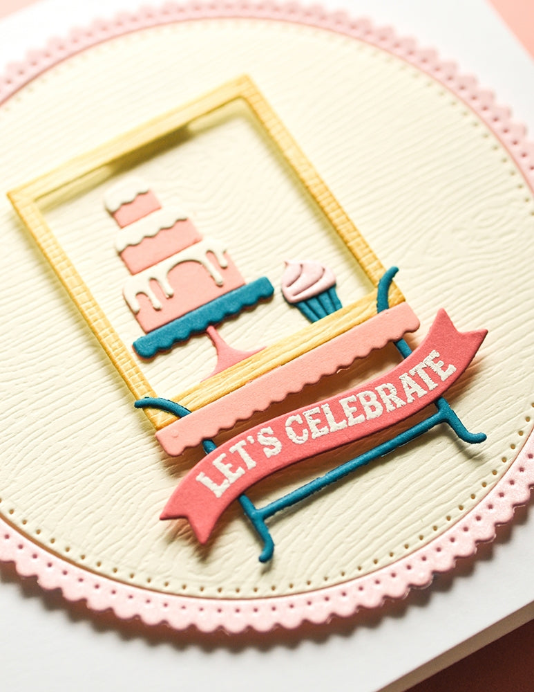 Poppy Stamps Stanzschablone - 2621 Corner Shoppe Dessert Stand