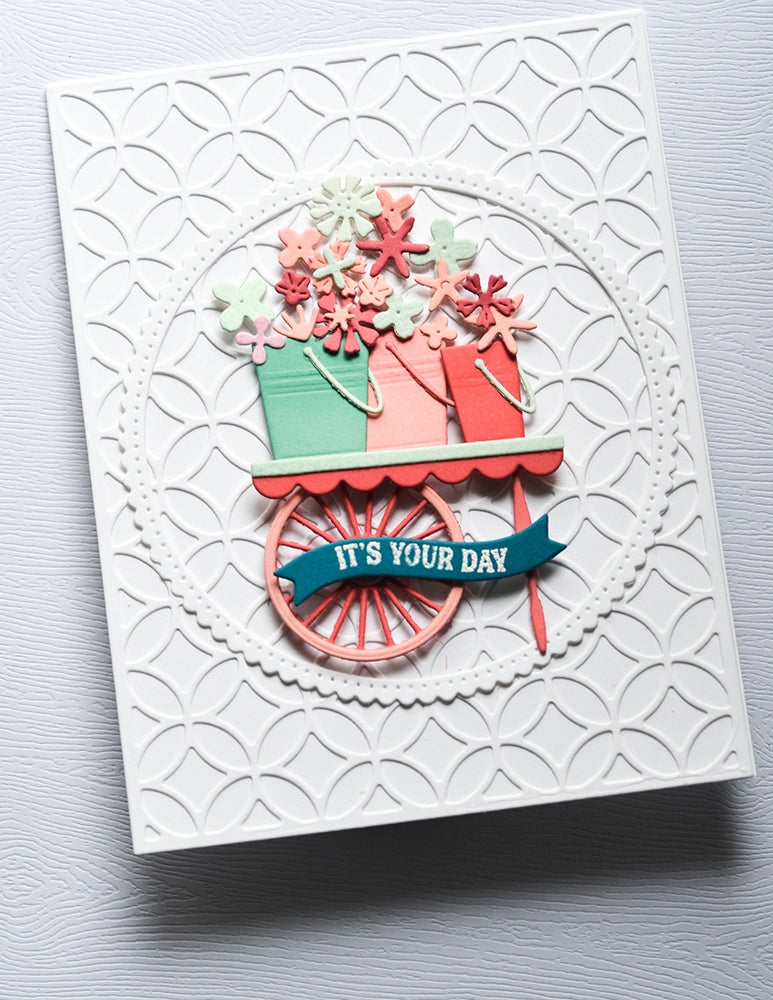 Poppy Stamps Stanzschablone - 2622 Flower and Leaf Sprinkles