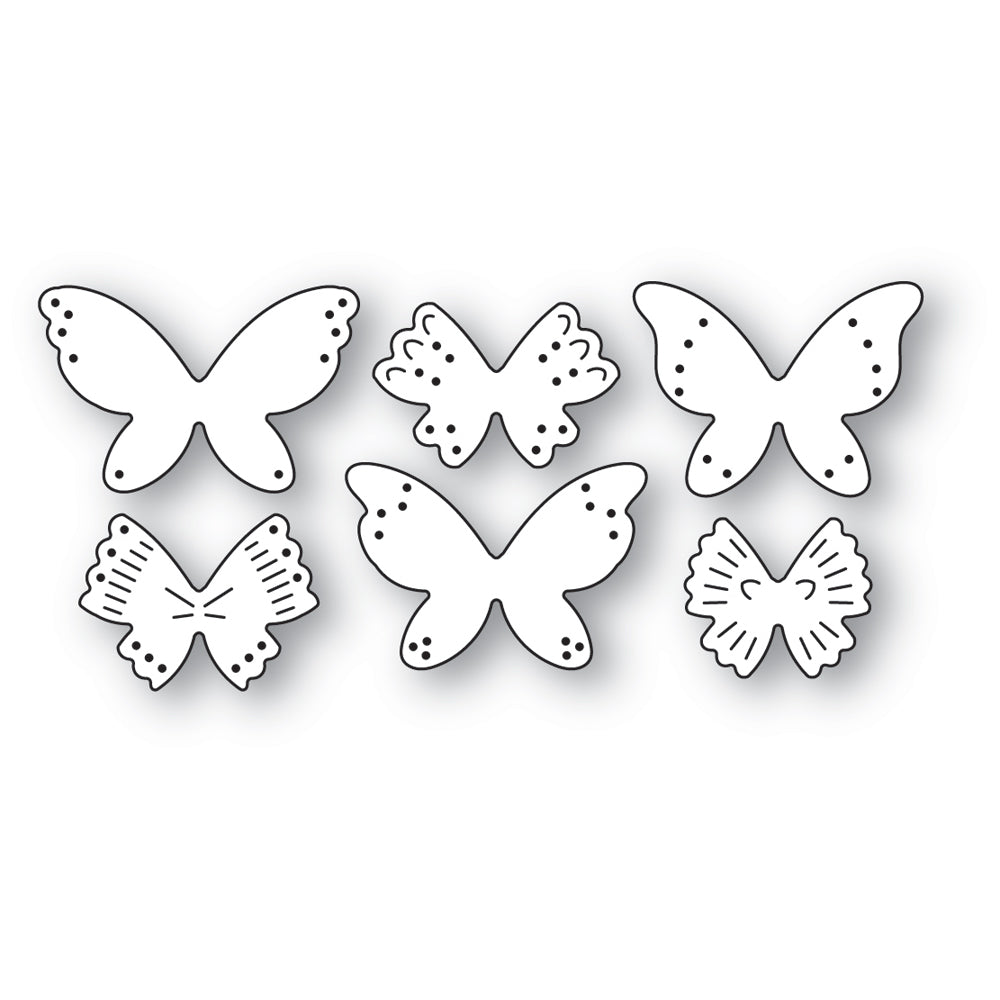 Poppy Stamps Stanzschablone - 2624 Nordic Butterfly Trio